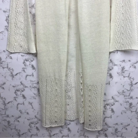 Hale Bob Knit Mohair Cardigan Floral Detail